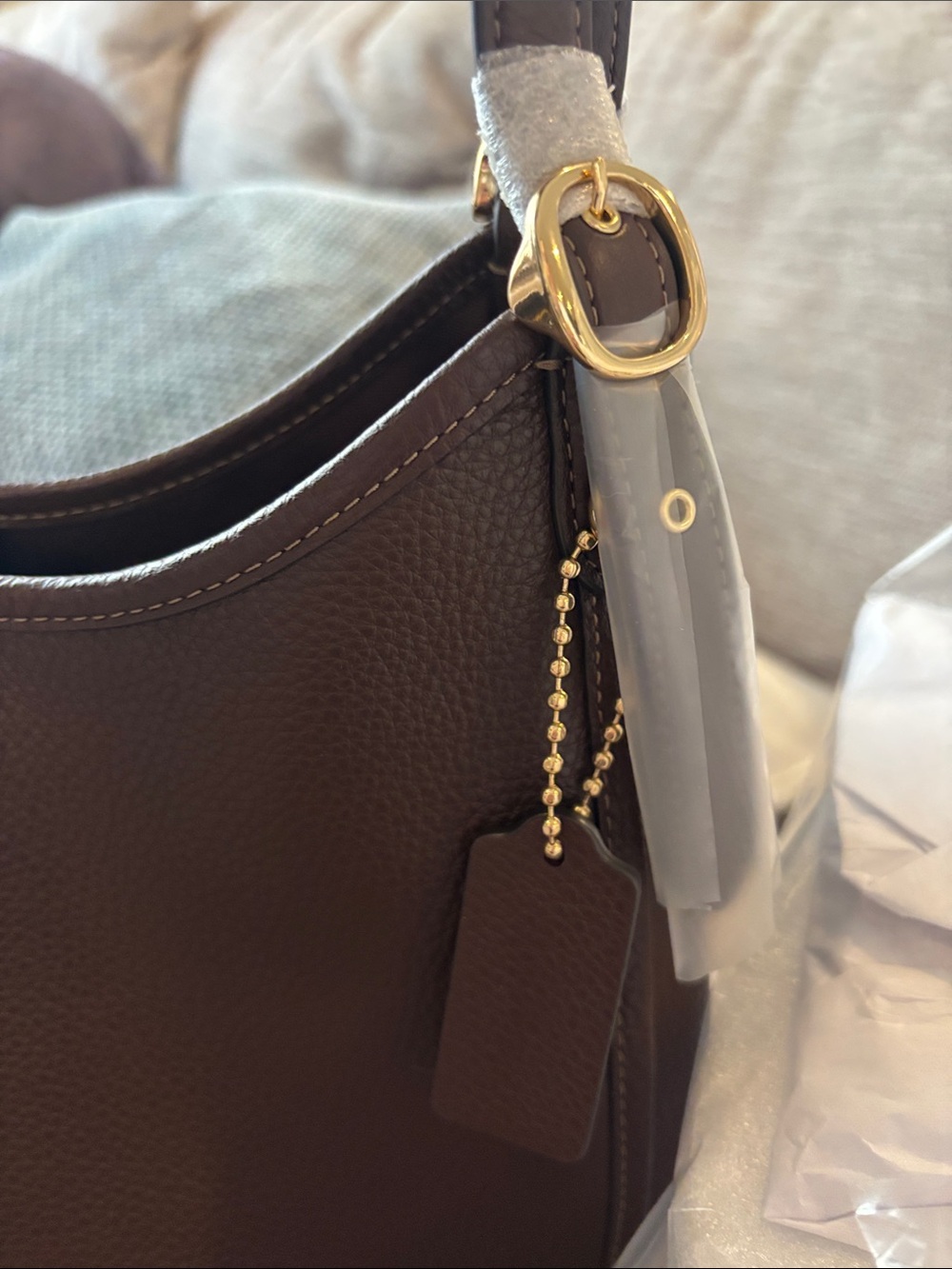Coach Erin Shoulder Bag in Dark Brown - Picture 3 of 7